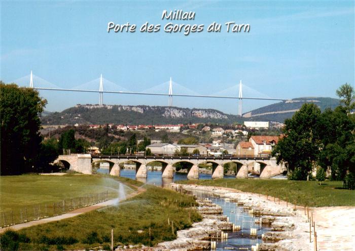 Millau Aveyron Le pont Lerouge vu depuis la Maladrerie
