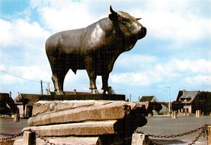 Laguiole 12 Aveyron Le Taureau Oeuvre du scalpteur Guyot