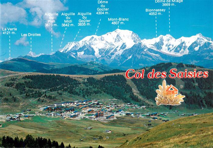 Col-des-Saisies 73 Savoie Vue aerienne Station du  Beaufortin Panorama sur la ch