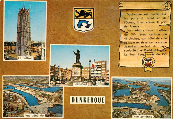 Dunkerque Duenkirchen 59 Nord Le beffroi Jean Bart Vue generale aerienne
