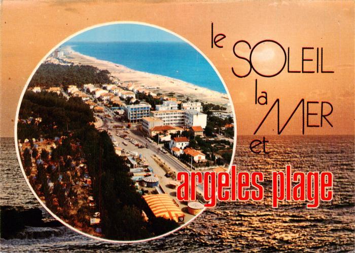 Argeles -Plage 66 Pyrenees-Orientales Vue aerienne