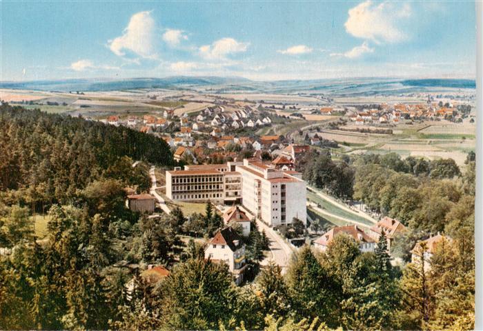 Bad Neustadt Panorama Kuranstalt Fraenkische Saale
