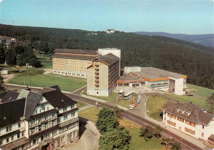 Oberhof  Thueringen Blick zum FDGB Erholungsheim Fritz Weineck