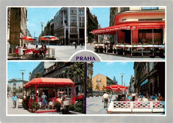 Praha Prahy Prague Motive Innenstradt Strassencafés