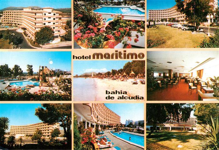 Bahia de Alcudia Mallorca ES Hotel Maritimo Swimming Pool Restaurant