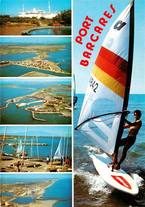 Port-Barcares 66 Pyrenees-Orientales Faehre Luftaufnahmen Port Saint Ange Strand