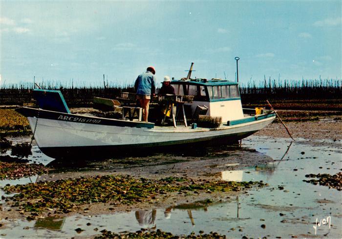 Bassin d Arcachon Scène Ostréicole Culture des Huîtres