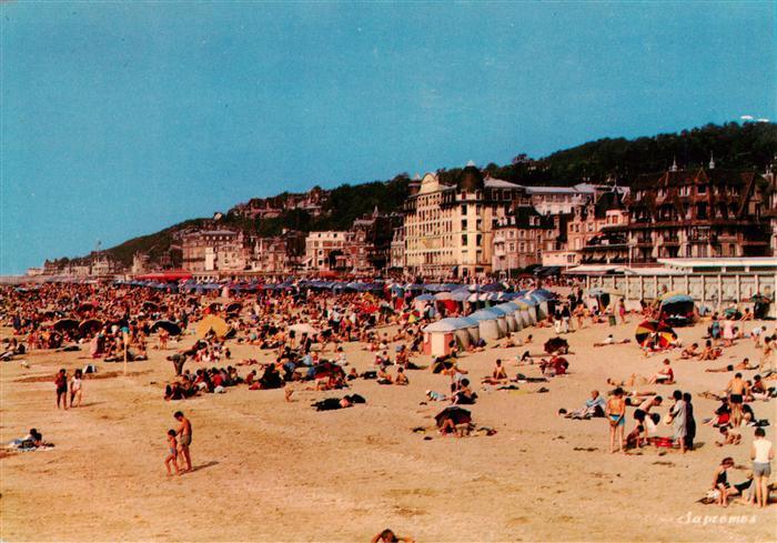 Trouville Havre Vue générale de la plage