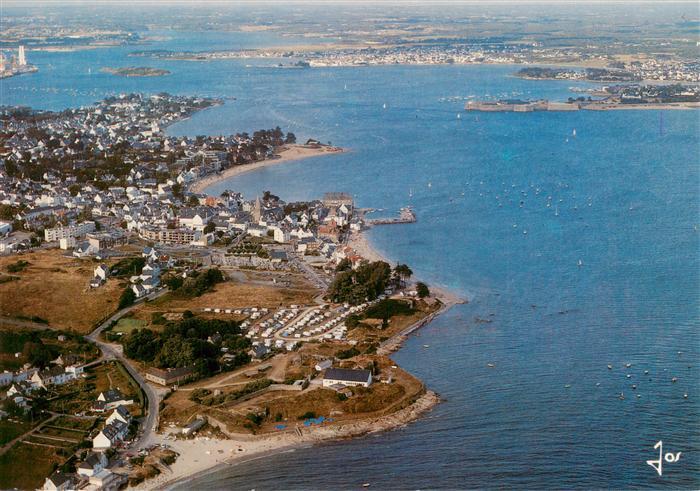 Larmor-Plage 56 Morbihan Entrée de la rade de Lorien vue aérienne