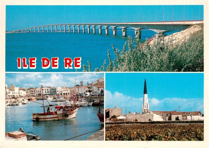 Saint-Martin-de-Re Pont Port Clocher