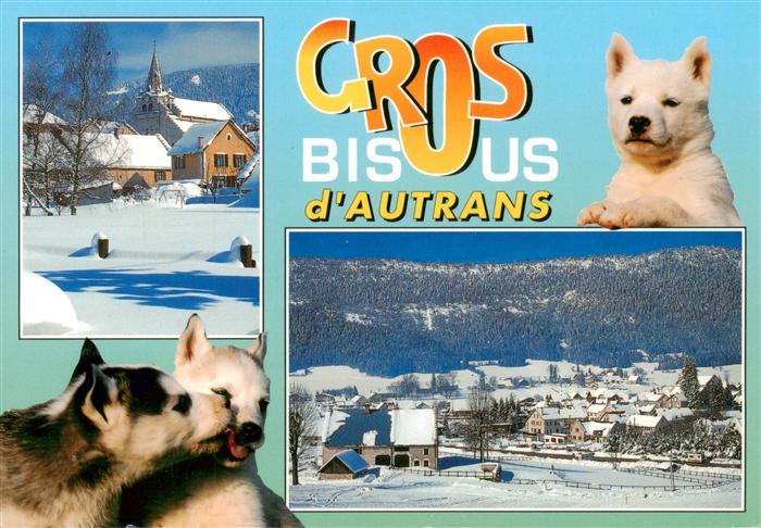 Autrans 38 Isere Cros bisus des chiens Vue panoramique en hiver
