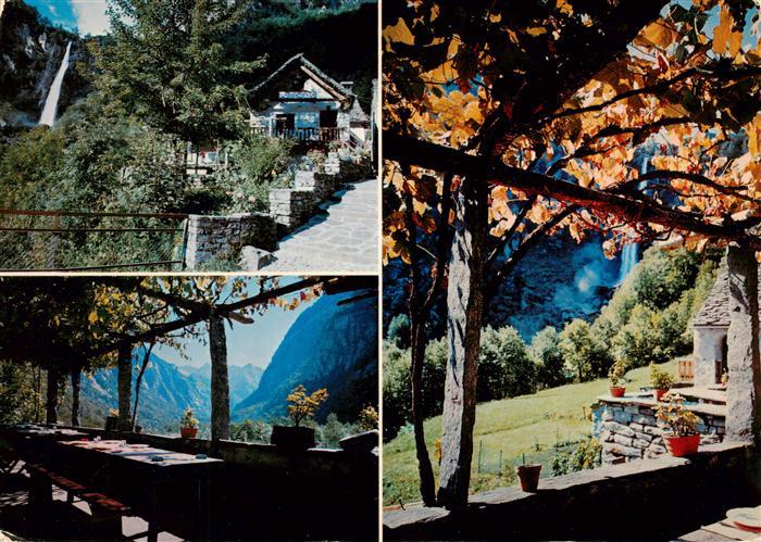 Foroglio Val Bavona TI Ristorante Frodo Terrasse