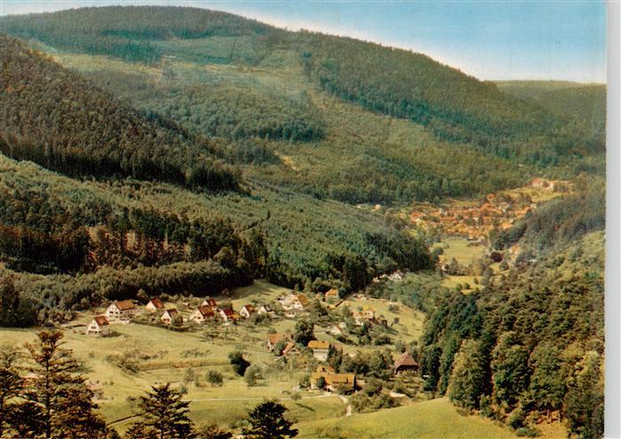 Bad Herrenalb Panorama Blick ins Gaistal Schwarzwald