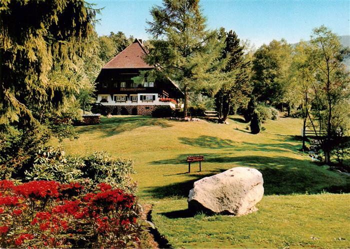 Bad Herrenalb Café Bergblick mit Schwarzwaldhaus im Park unteres Gaistal Schwarz