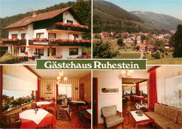 Bad Herrenalb Gaestehaus Ruhestein Panorama Gaistal Schwarzwald