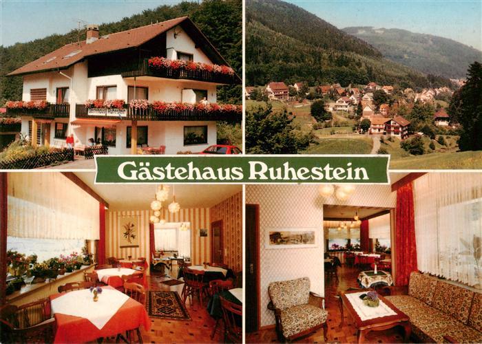 Bad Herrenalb Gaestehaus Ruhestein Panorama Gaistal Schwarzwald