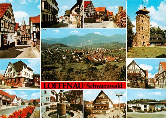 Loffenau Bad Herrenalb Stadtpanorama Motive Stadtzentrum Hoehengasthaus Teufelsm