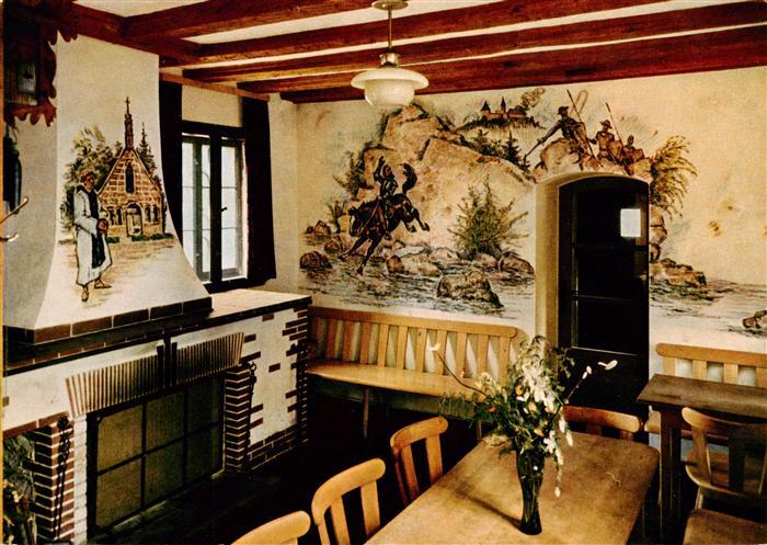 Loffenau Bad Herrenalb Kamin im Gemeinschaftsraum Jugendwanderheim Teufelsmuehle