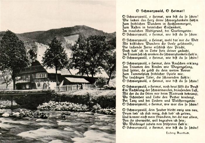 Loffenau Bad Herrenalb Hoehengasthaus Teufelsmuehle Gedicht Ludwig Auerbach