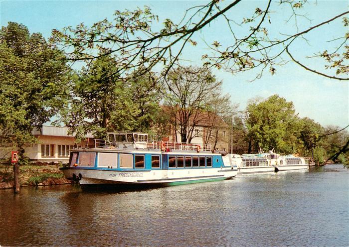 Eisenhuettenstadt Anlegestelle der Fahrgastschiffe