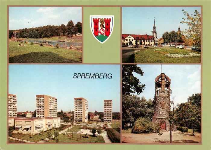 Spremberg Niederlausitz Freibad Markt Neubauten Georgenbergturm