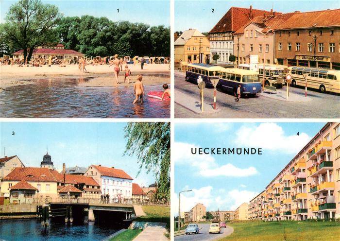 Ueckermuende Mecklenburg Vorpommern Am Hallenbad Karl Marx Platz Am Hafen Neubau