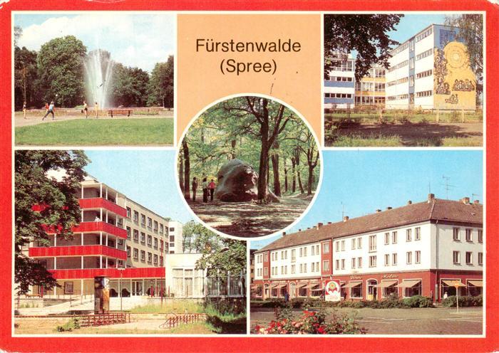 Fuerstenwalde Spree Park Polytechn Oberschule Hermann Matern Rauenscher Stein Mu