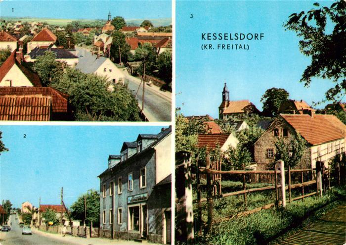 Kesselsdorf Teilansicht Strasse des Friedens Am Brunnen