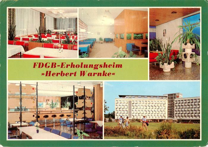 Klink Waren FDGB Erholungsheim Herbert Warnke Restaurant Klubraum II Empfangshal