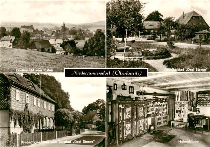 Niedercunnersdorf Ortspartie Am Gasthof Drei Sterne Kindertagesstaette Heimatstu