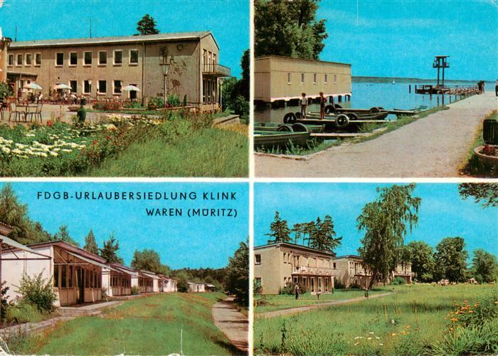 Klink Waren FDGB Urlaubersiedlung an der Mueritz Teilansichten