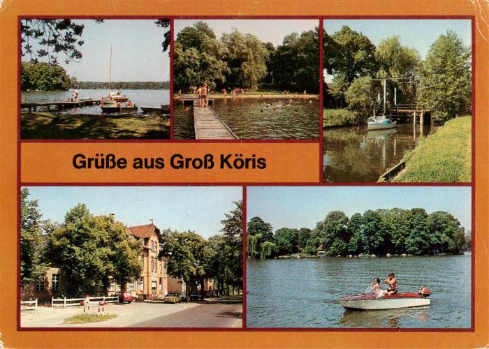 Gross Koeris am Klein Koeriser See Freibad Schulzensee Zugbruecke ueber den Modd