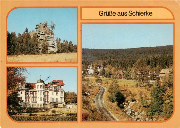 Schierke Harz Schnarcherklippen FDGB Erholungsheim Franz Moehring Blick vom Mari