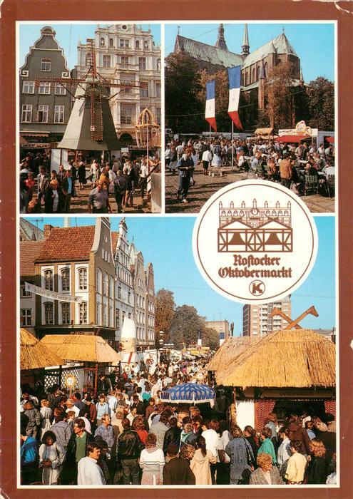 ROSTOCK  CITY Rostocker Oktobermarkt Ernst Thaelmann Platz