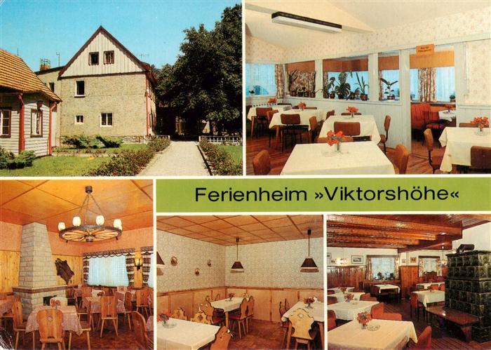 Friedrichsbrunn Harz Ferienheim Viktorshoehe Gaststaette Bauernstube Kleiner Spe