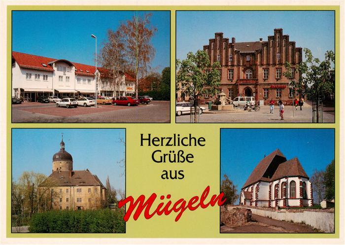 Muegeln  Oschatz Sachsen Fritz Mehring Strasse Rathaus Schloss Ruhetal Kirche in