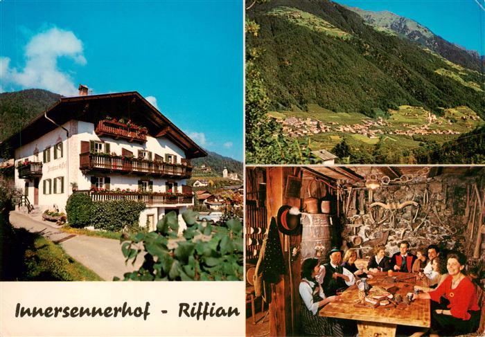 Riffian Meran IT Innersennerhof Gaststube Panorama