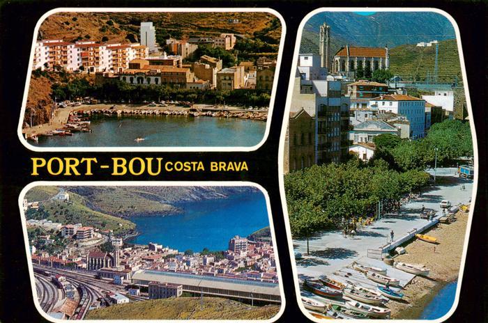 Port-Bou Portbou Costa Brava ES Fliegeraufnahmen