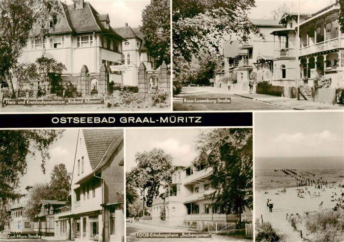 Graal-Mueritz Ostseebad Herz und Kreislaufsanatorium Richard Assmann Rosa Luxemb