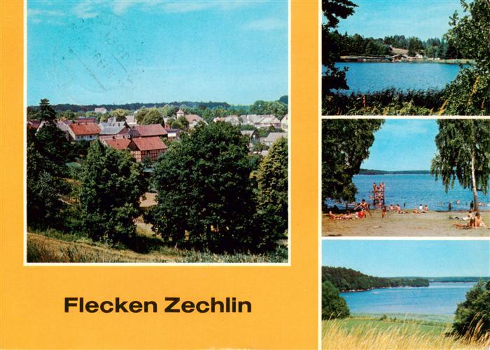 Flecken Zechlin Rheinsberg Teilansicht Schwarzer See Am Grossen Zechliner See