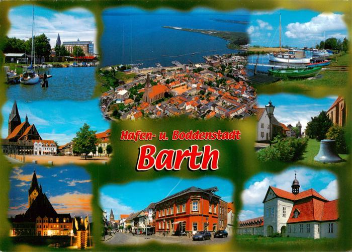 Barth Osteebad Hafen und Boddenstat Teilansichten