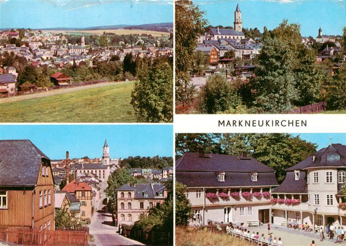 Markneukirchen Panorama Kirche Ortspartie Musikinstrumente Museum