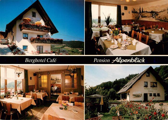Endenburg Steinen BW Berghotel Cafe Pension Alpenblik Gastraeume Garten