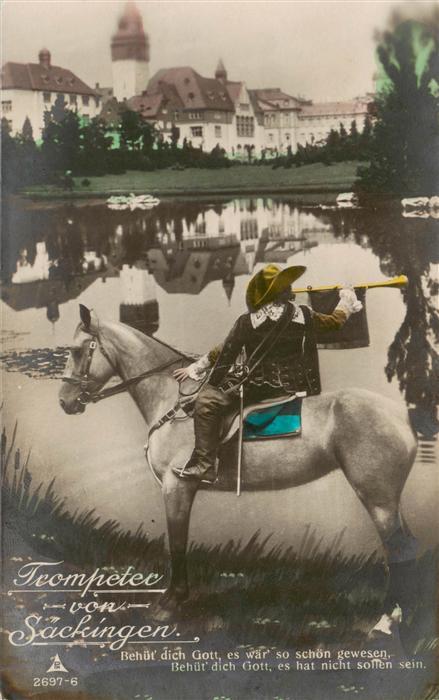 Trompeter von Saeckingen Scheffel PH Nr. 2697-6 Pferd Mabb Behüt dich Got