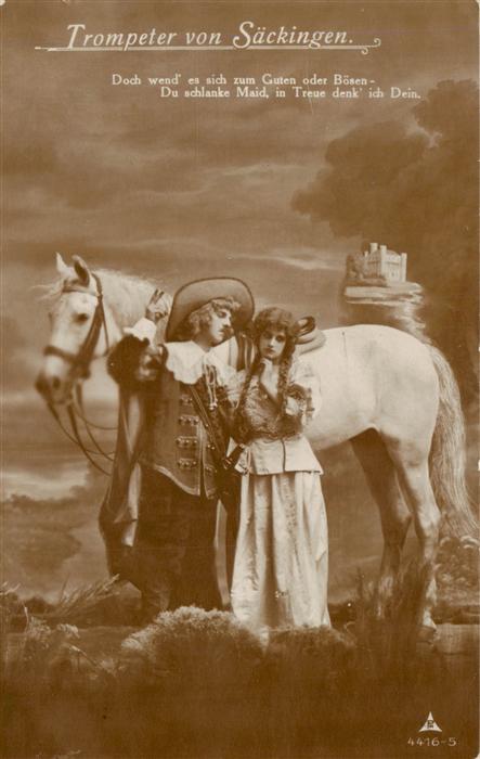 Foto PH Nr. 4416-5 Trompeter von Säckingen Mann Fra