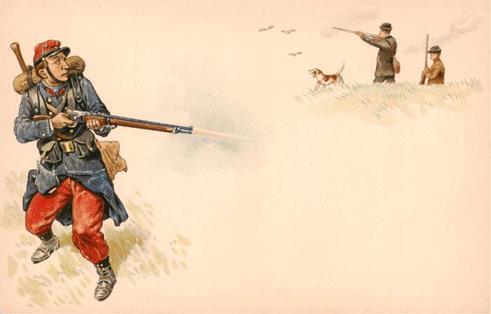 Militaria France sonstiges Arlatte Chicoree Hund Solat Pistole