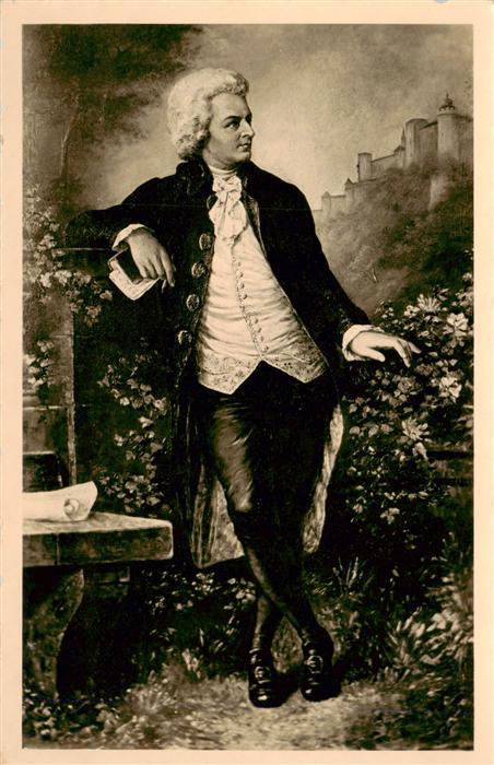 Mozart Wolfgang Amadeus nach Gemaelde von Prof. Val. Jauschek