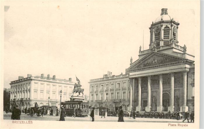 Strassenbahn Tramway-- Bruxelles Place Royale