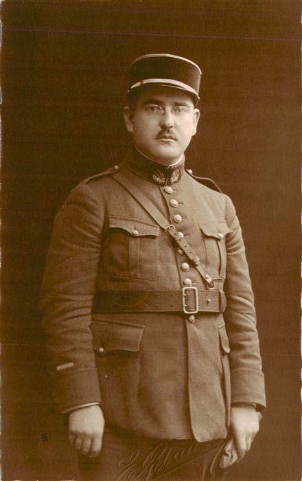 Militaria France sonstiges Soldat Porträt