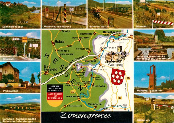 Grenze Douane Zoll Frontiere Hessisch-thüringische Zonnegrenze Herle